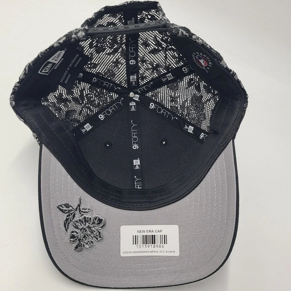 Women Arizona Diamondbacks Hat Snapback Mesh New Era 9Forty Black Floral M-Crown